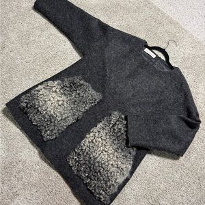 Ann Everett Charcoal Mini Dress